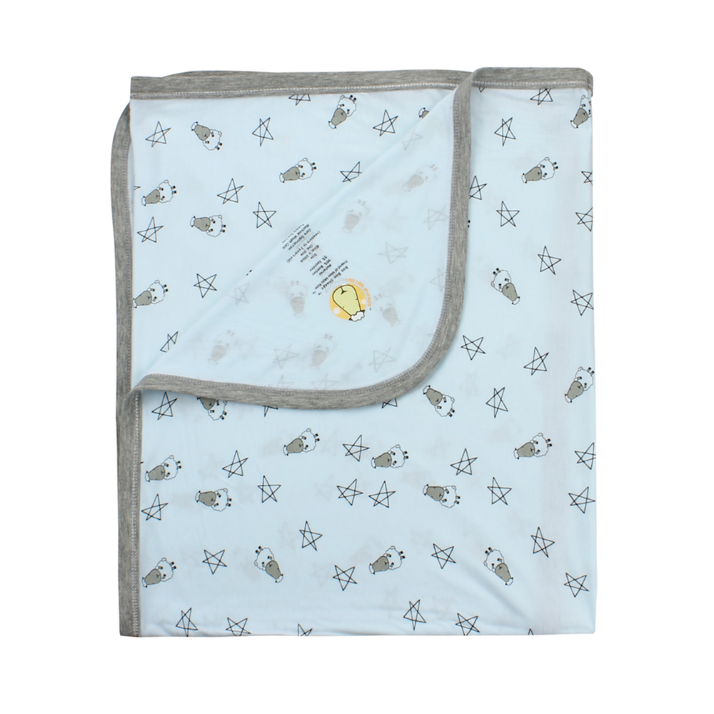 bamboo blanket baby blue