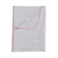 Single Layer Blanket Cute Big Star & Head Grey with Pink Border - 4T