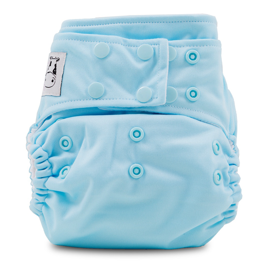 Cloth Diaper One Size Snap - Baby Blue