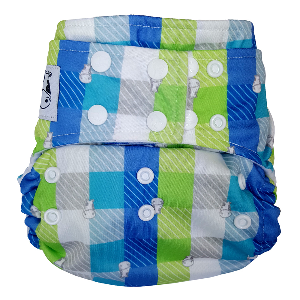 Cloth Diaper One Size Snap - Checker