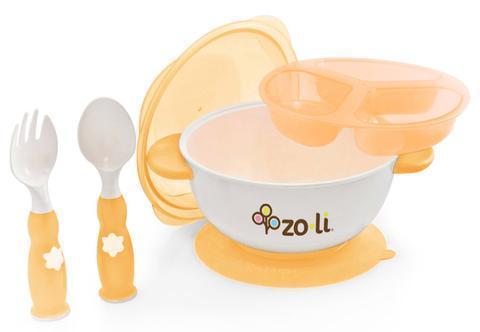 ZoLi STUCK Suction Bowl Feeding Kit - Orange