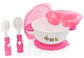 ZoLi STUCK Suction Bowl Feeding Kit - Pink