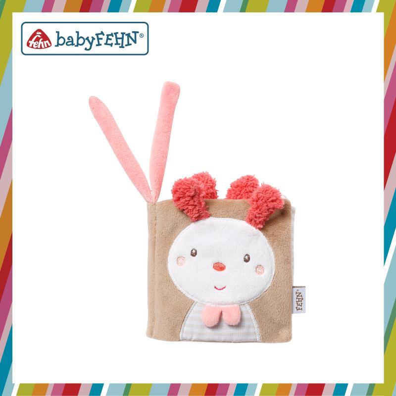 Fehn Soft Toys - Soft Book - Rabbit Bubby