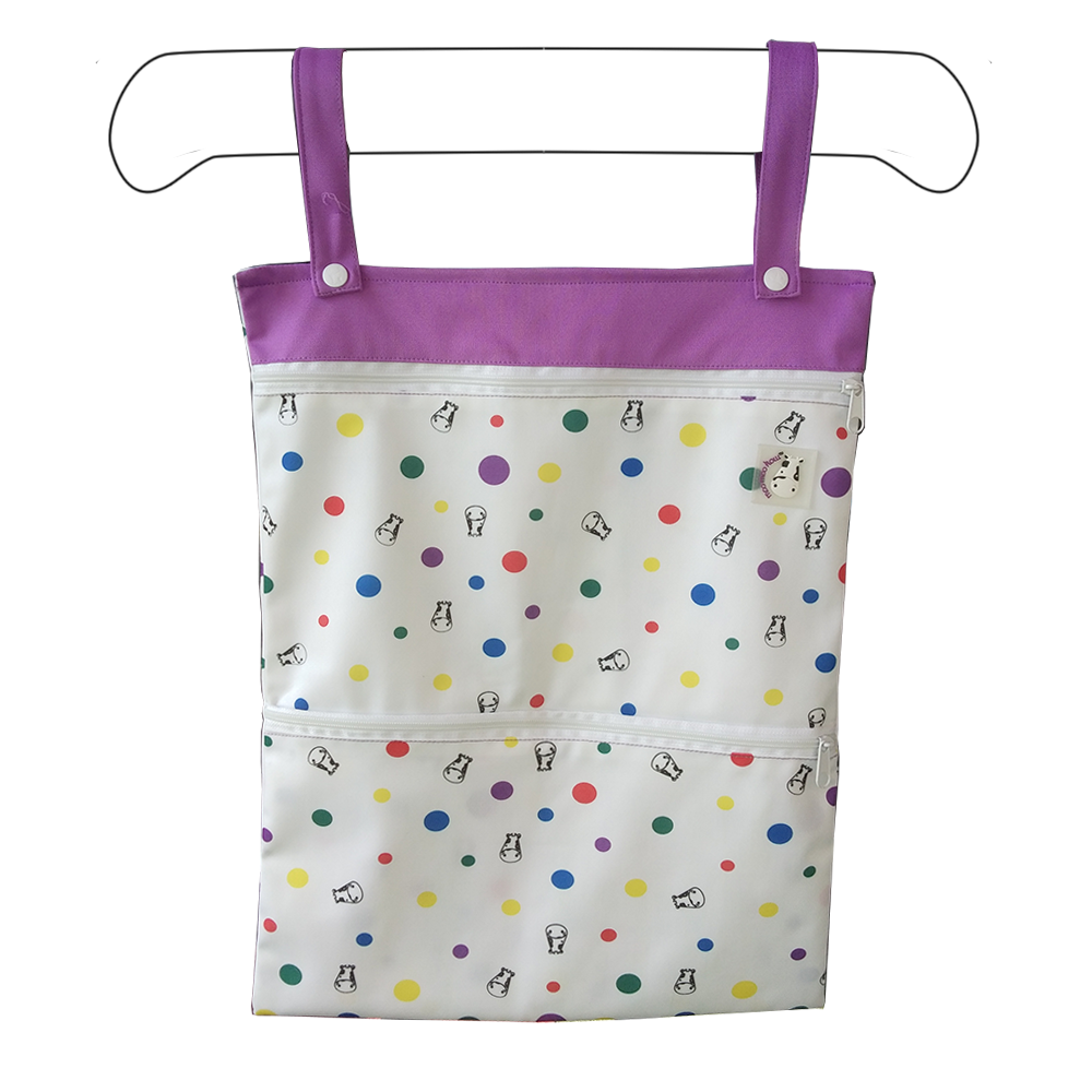 Wet Bag XL - Dot Dot Purple