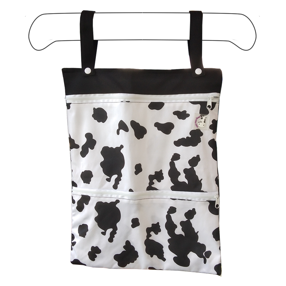 Wet Bag XL - Moo Moo Black